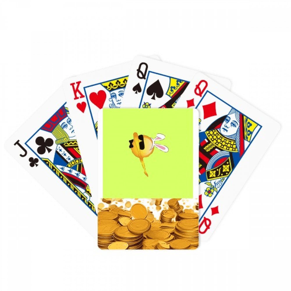 Hair Band Glasses Tie Body Gold Playing Card Classic Game