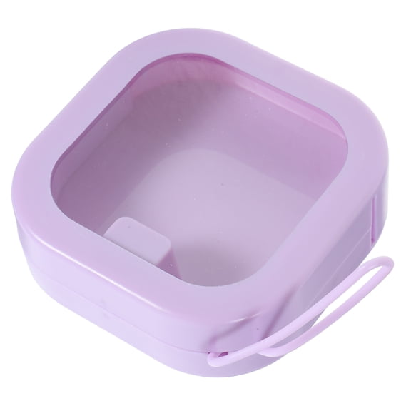 Hair Band Storage Box Mother's Day Gift Days Pin Multifunction Travel Child Purple Abs Tpe