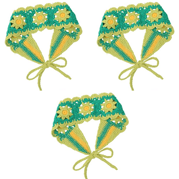 Hair Bandanas Headbands for Women- HAIMEIKANG Boho Headband Knit Hair Bands Floral Head Wrap for Girls