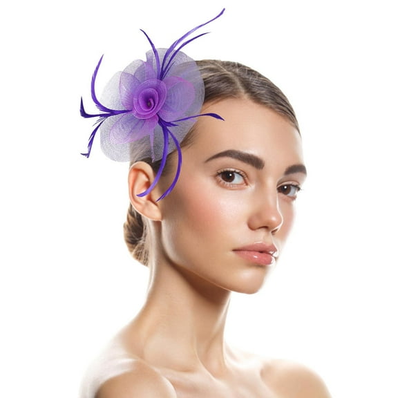 Hair Bandanas for Women, Purple Hats For Women Fascinators Womens Pillbox Flower Hat For Tea Party, Bandana Beanie for Women, One Size, Hair Bandana, Bandana Scarf