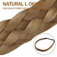 Hair Bands Large Head Elastic Wide Elastic Band Wavy Hairband Large