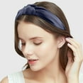 thumbnail image 1 of Hair Bands, Solid Color Satin Knot Headband For Women's Fashion And Function, 1 of 6