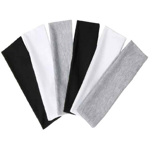 Hair Bands for Women's Hair Thin Cloth Headbands for Women Soft Stretchy Head Bands Solid Hair Hands