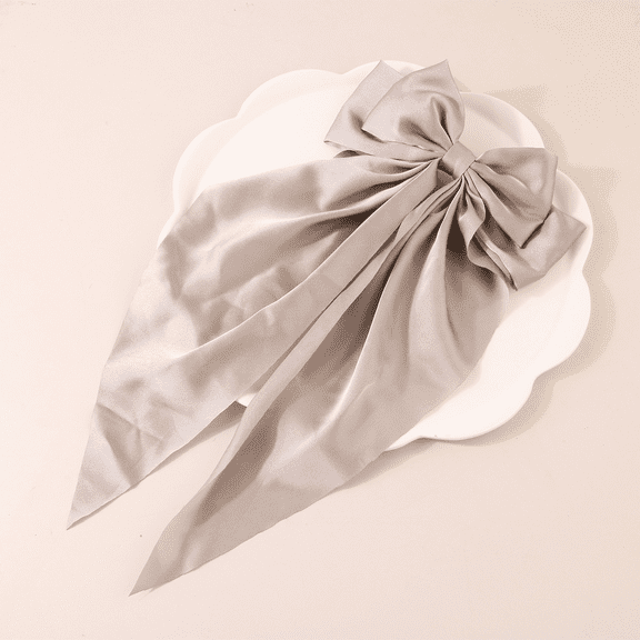 Hair Barrette Satin Solid Barrette Large Big Soft Hair Bow Clip Bow Hair Clips Women Barrettes