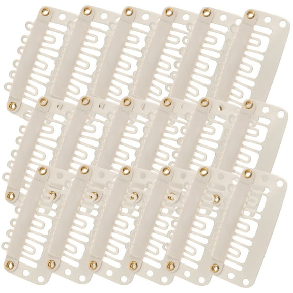 60pcs Metal Wig Clips for Women Durable Hair Extension Accessories Beige Color