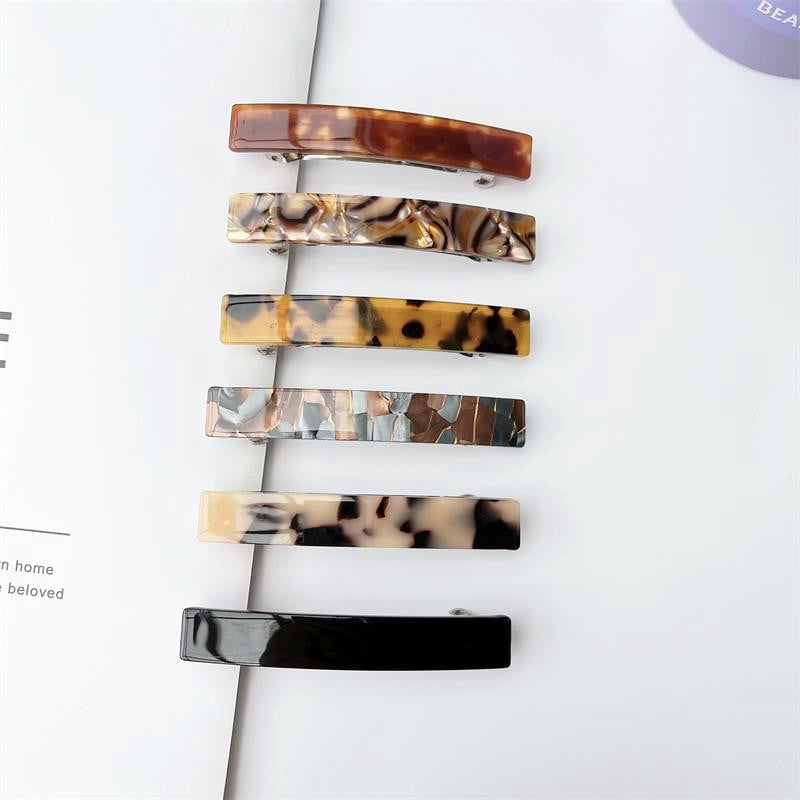 Shell Barrettes Hair Barrettes For Women, 8 Pcs Tortoise Shell Hair Barrettes, Acetate ...