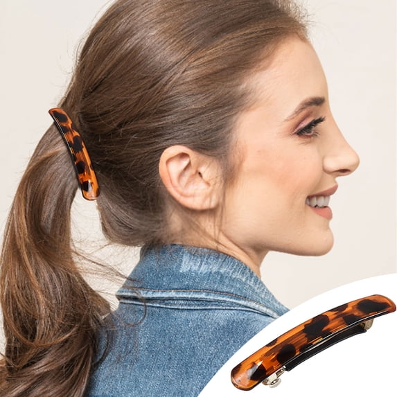 Hair Barrettes, Strong Hold Vintage Hair Clips For Women, 12 Colors Thick Medium Hair Barrette Clips Flat Hair Pins French Barrette Clip