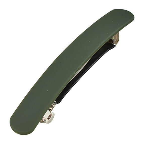 Hair Barrettes for Women Korean Hair Barrette Clip Medium Matte Hair Clips No Slip Hair Accessories Flat Hair Pins Strong Hold Vintage Hair Clips, Barrette Clip for Women Girls,Green
