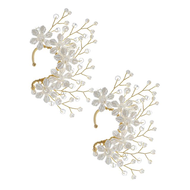 Hair Barrettes for Women,Women Girls Gold Hoop Earrings Fashion Thick