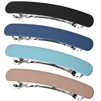Hair Barrettes for Women French Hair Barrette Clip Medium Matte Hair Clips Barrette No Slip Hair Accessories 4-Pack
