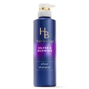 Hair Biology Purple Violet Silver Shampoo for Gray or Blonde Brassy Color Treated Hair, Fights Brassiness and Replenishes - 12.8 fl oz