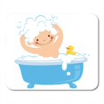 thumbnail image 1 of Hair Blue Kid Baby Having Bath in Bathtub White Tub Wash Mousepad Mouse Pad Mouse Mat 9x10 inch, 1 of 3