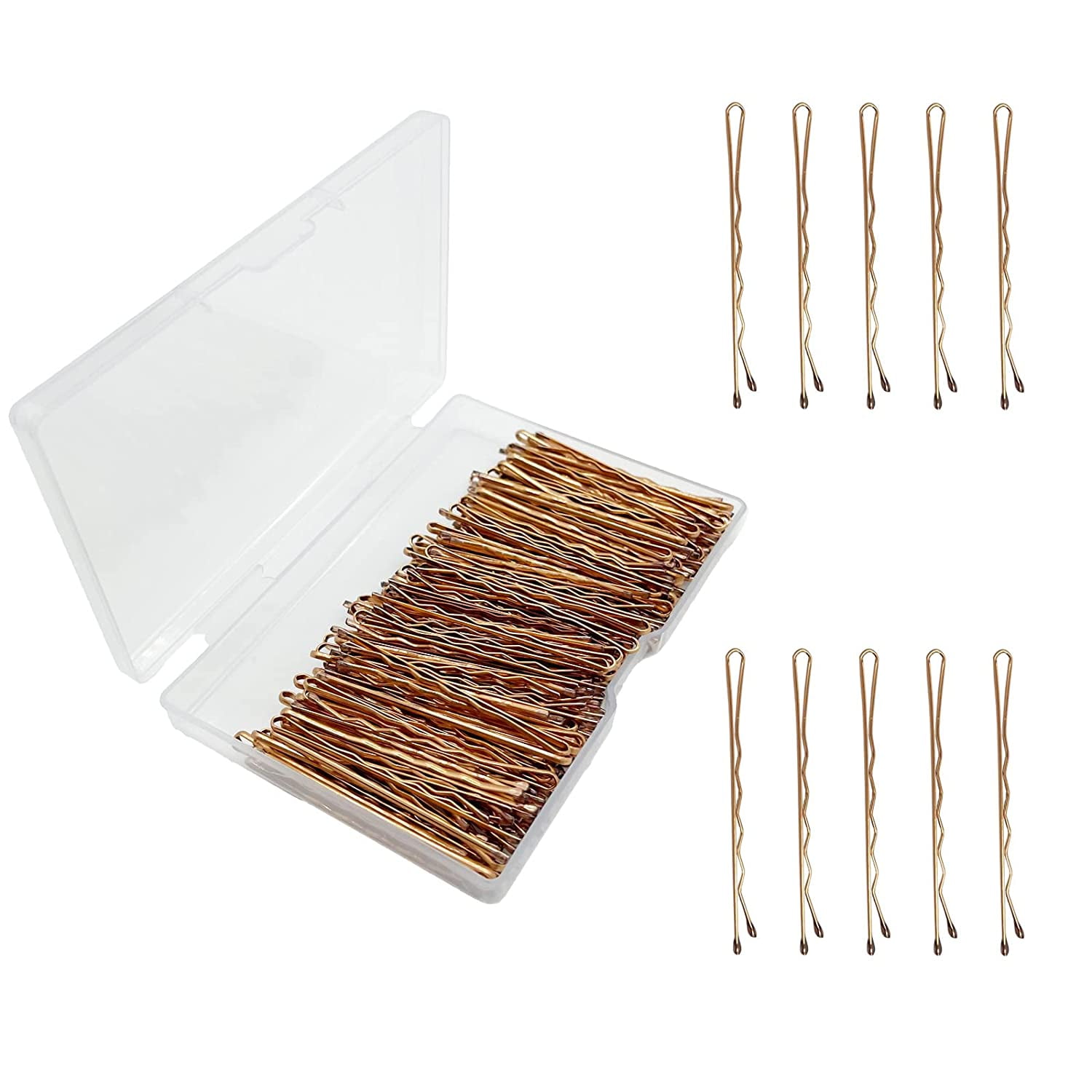 Hair Bobby Pins,200pcs Hair Pins Kit Clips with Box for Women