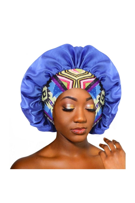 Hair BonnetNew Elastic Headband Satin Bonnet Hat Sleep Cap Women Beauty SalonReduce Friction Prevent