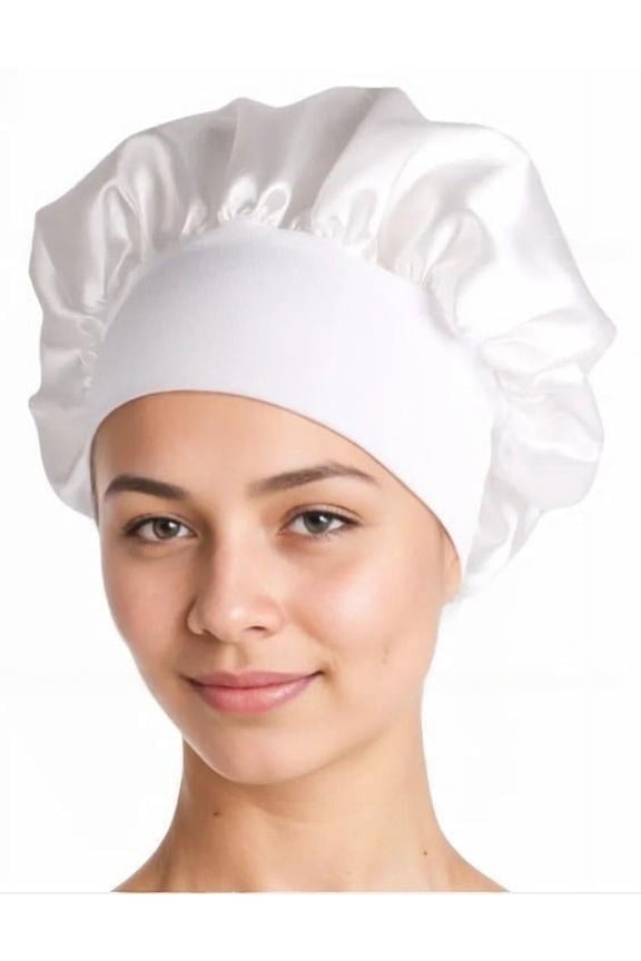 Hair Bonnets for Women: Soft Elastic Night Sleeping Satin Bonnet, Satin Hair Bonnet for Sleeping 2 Pack