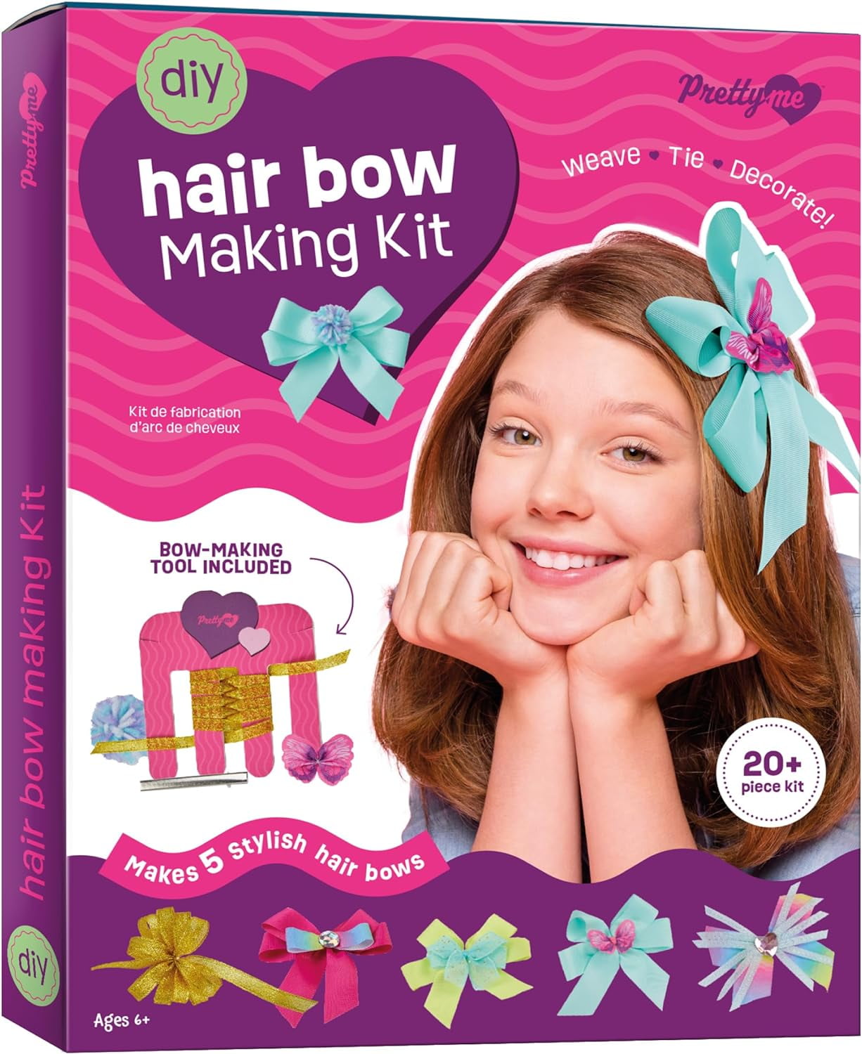Hair Bow Making Kit for Girls Make Your Own Fashion Bows for Kids