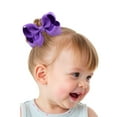 thumbnail image 1 of Colorful Elastic Hair Bows for Kids - Ponytail Holders and Rubber Bands for Toddlers and Teens 1pc for Baby Girls, 1 of 3