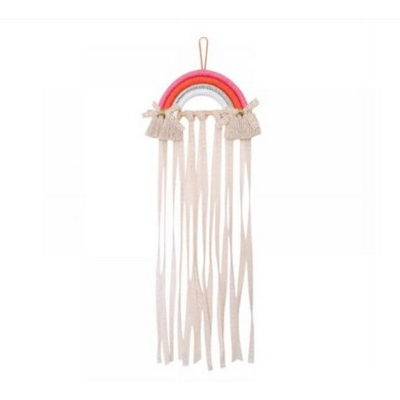 Hair Bows Holder Handmade Bohemian Girls Clips Organizer Hairpins Rainbow Hanger for Storage or Decoration