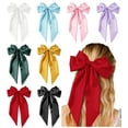thumbnail image 1 of Hair Bows for Women Girls 8 PCS Hair Ribbon Bow Hair Clips with Long Tails Vintage Hair Accessories for Women, 1 of 7