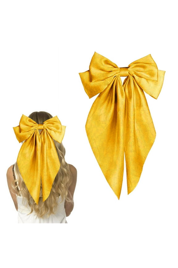 Hair Bows for Women Girls Hair Ribbon Bow Hair Clips with Long Tails Vintage Hair Accessories for Women
