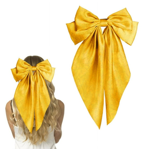 Dalrosia Hair Bows for Women Girls Hair Ribbon Bow Hair Clips with Long Tails Vintage Hair Accessories for Women