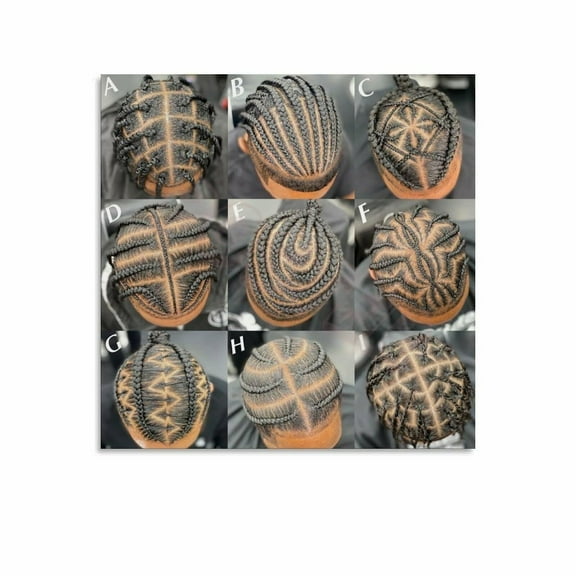 Hair Braiding Poster African Hair Braiding Beauty Salon Poster Canvas Painting Wall Art Poster for Bedroom Living Room Decor poster