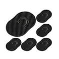 thumbnail image 1 of Hair Brush 2 Set Finger Small Round Black Comb Shampoo Brush Portable Pocket Comb Massage Offer 6PCS, 1 of 7