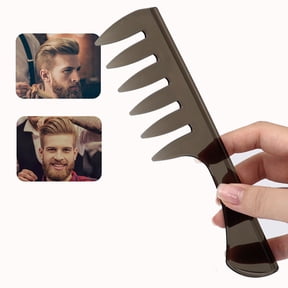 Hair Brush Wide Teeth Detangler Comb for Styling Wet Picks and Barber Tools Textured Design for Easy Sectioning and Quick Detangling