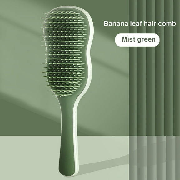 Hair Brush Banana Leaf Long Hair Shape Comb for Household Massage with Special Air Cushion Design for Women