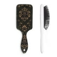 thumbnail image 1 of Hair Brush Black Gold Baroque Cushion Base Hair Brushes Touch Paddle Rectangle Hairbrush, 1 of 2