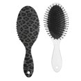 thumbnail image 1 of Hair Brush Black Leopard Cushion Base Hair Brushes Touch Paddle Oval Hairbrush, 1 of 7