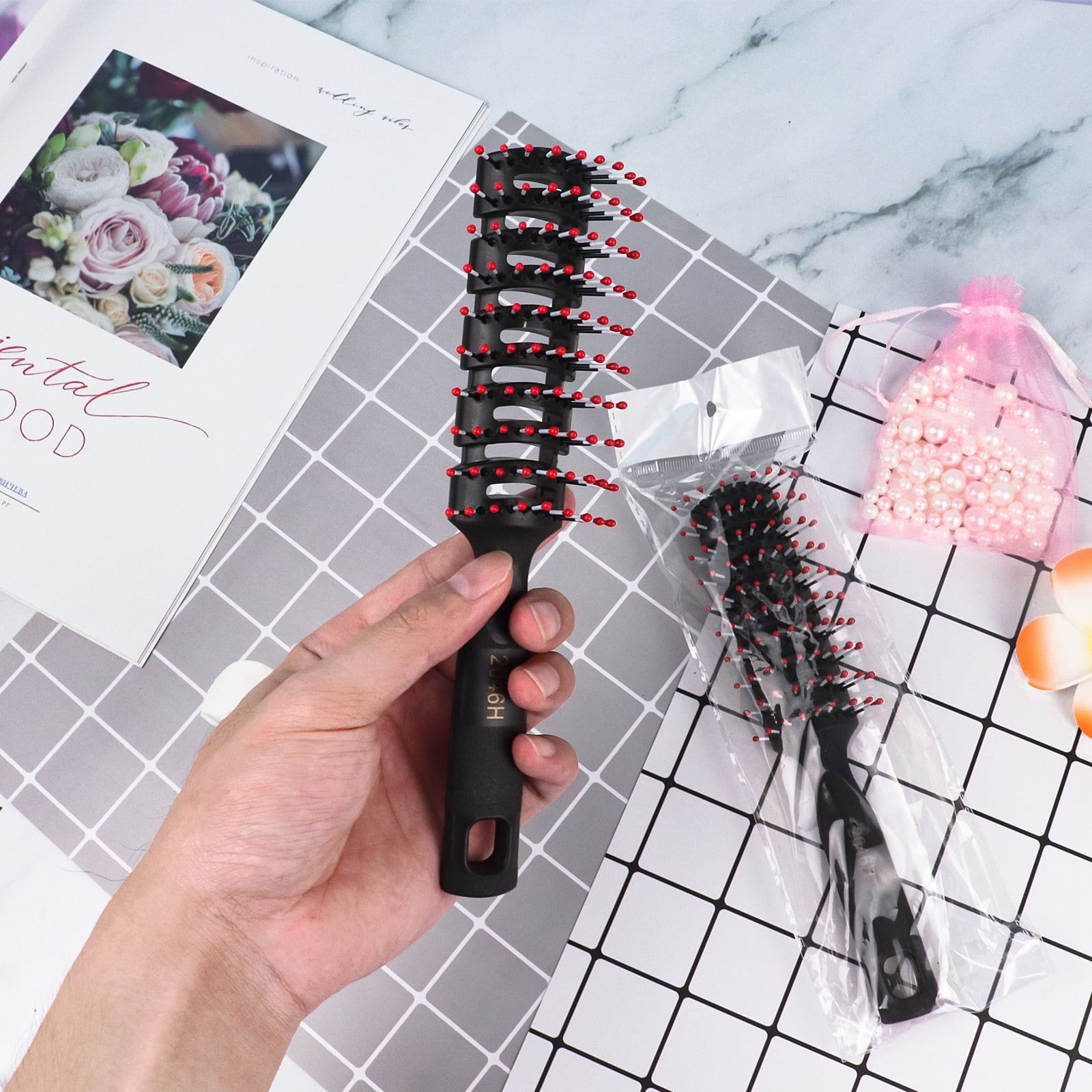 Hair Brush in Bulk for Homeless Pack of 16, 7.7inches Bulk Hair Brushes