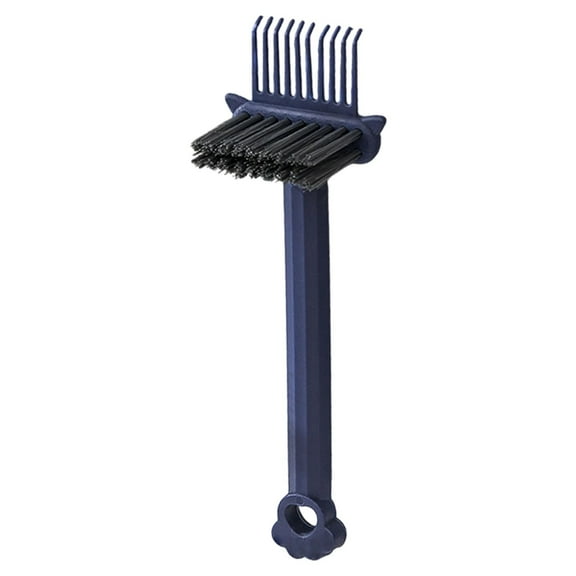 Hair Brush Cleaner,Comb Residue Remover Tool,Multi-Functional Cleaning Rake,Efficient Portable Dust Hair Removal Gadget for Daily Household Salon Hair Comb Quick Clean Maintenance,Blue