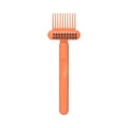 thumbnail image 1 of Hair Brush Cleaning Tool 2-in-1 Comb Cleaner Rake,Plastic Bristle Brush Cleaner Remover for Salon Home,Lightweight Handheld Hairbrush Cleaner 7x2 Inch Orange, 1 of 2