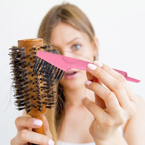 Hair Brush Cleaning Tool, Dual-Sided Comb Cleaner for Removing Hair, Nylon Bristles for Deep Cleaning, Portable, Ideal for Home or Travel Use