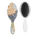 thumbnail image 1 of Hair Brush Floral Art Modern Classic Cushion Base Hair Brushes Touch Paddle Oval Hairbrush, 1 of 7