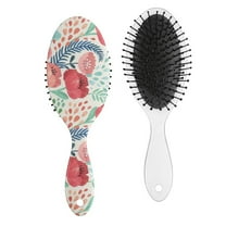 Hair Brush Floral Rose Cushion Base Hair Brushes Touch Paddle Oval Hairbrush