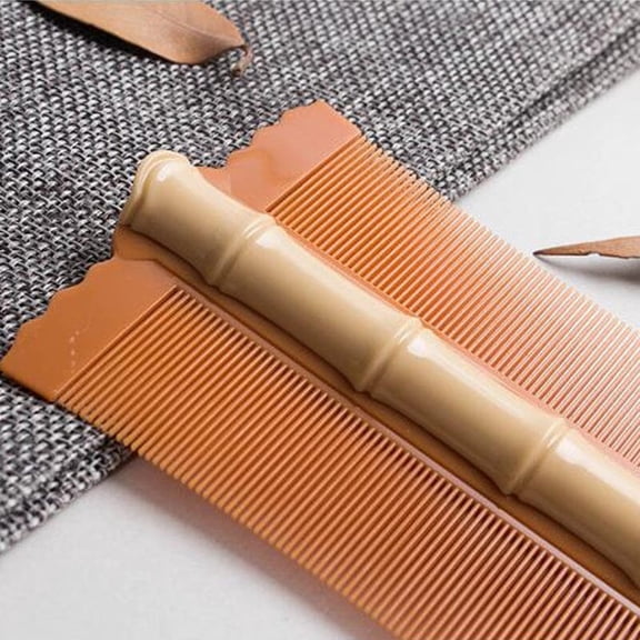 Hair Brush for All Hair Types Grate Comb to Dandruff Scraping Gentle Detangler for Women Men Children Fine Hair Lice Prevention and Hair Care,4.92 inch,Brown