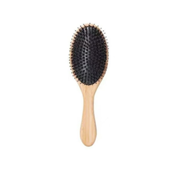 Hair Brush Mini Boar Bristle Hairbrush for Thick Curly Thin Long Short Wet Hair