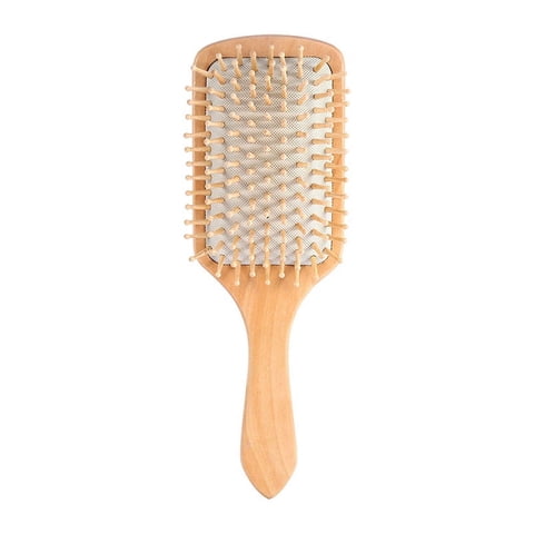 Hair Brush Paddle Detangling Bamboo Massage Straightening Hairs D4F5 D3G5 T2Q0