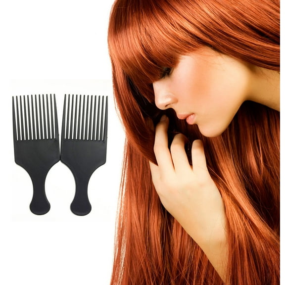 Hair Brush-Pick Styling Curly Salon Hairdressing Hair Tooth Long Comb Styling Brush Afro Hair, Hairdressing Comb, Evening Makeup, Fork Comb, Back to