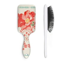 Hair Brush Pioneer Colorful Floral Cushion Base Hair Brushes Touch Paddle Rectangle Hairbrush