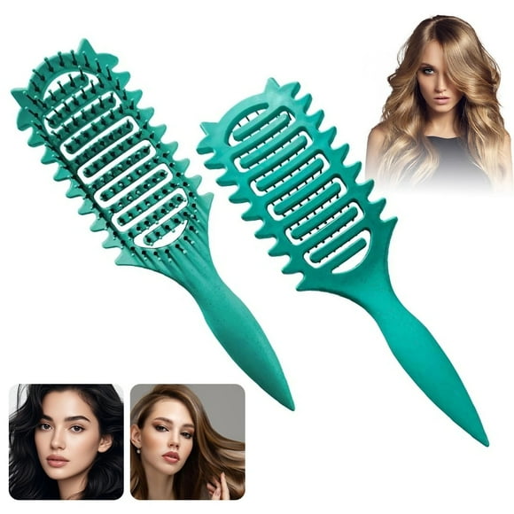 Hair Brush, Professional Curved Vented Brush for Faster Blow Drying for Women, Men, Paddle Detangling Brush for Wet Dry Curly Thick Straight Hair(1 pcs set)