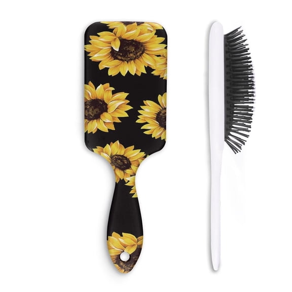 Hair Brush Sunflower Cushion Base Hair Brushes Touch Paddle Rectangle Hairbrush