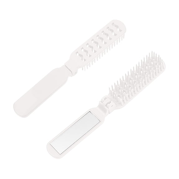 Hair Brush Travel Comb With Pocket Comb Thick Curly Hair Compact Hair Brush For Travel Car Folding Small Comb Portable Comb For Children And Ladies Long Hair head Remover Tweezers for Hair Removal