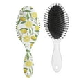 thumbnail image 1 of Hair Brush Yellow Lemon Cushion Base Hair Brushes Touch Paddle Oval Hairbrush, 1 of 7