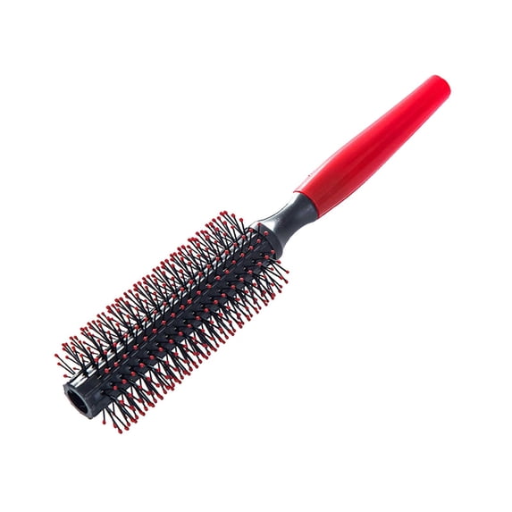 Static Hair Brush for All Hair Types – Nylon Pins Massage Detangling Round Brush for Women Kids Dry Wet Styling
