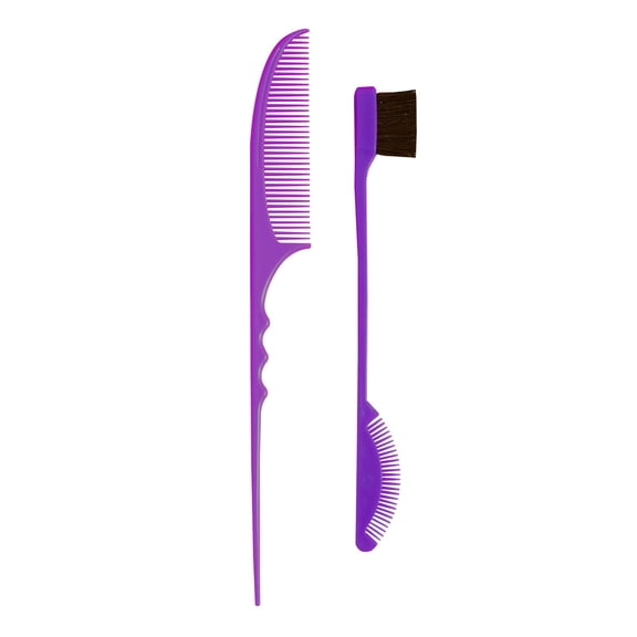 Hair Brush for Salon Use Pointed Tail Comb for Makeup and Wig Adjustment Versatile Edge Brush for Eyebrow Grooming and Hair Styling