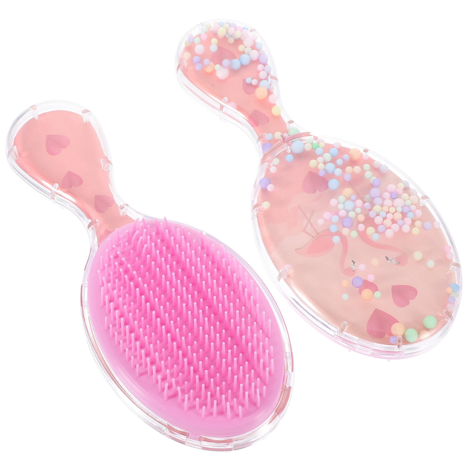 Hair Brush for Thick Girl Comb Princess Travel Oval Baby Teeth Shell 2