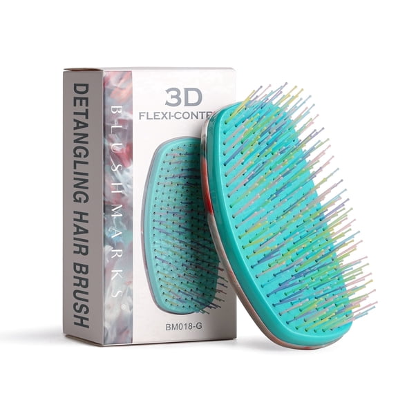 Blushmarks Detangling Wet Hair Brush, Double Bristles Vented Brush for All Hair Types, Idea Gift